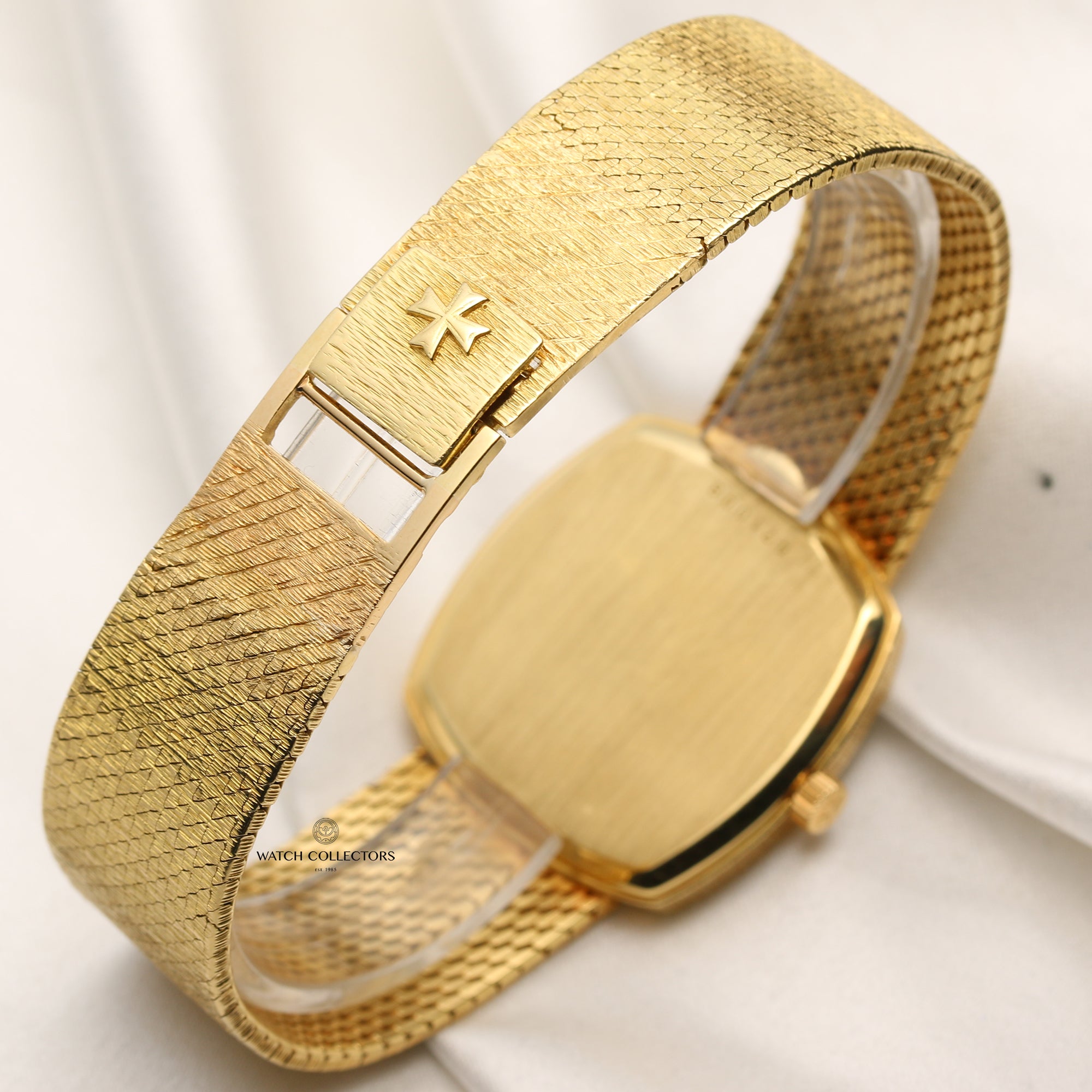 Vacheron Constantin Onyx Diamond Dial 18K Yellow Gold Second hand Watch Collectors 7