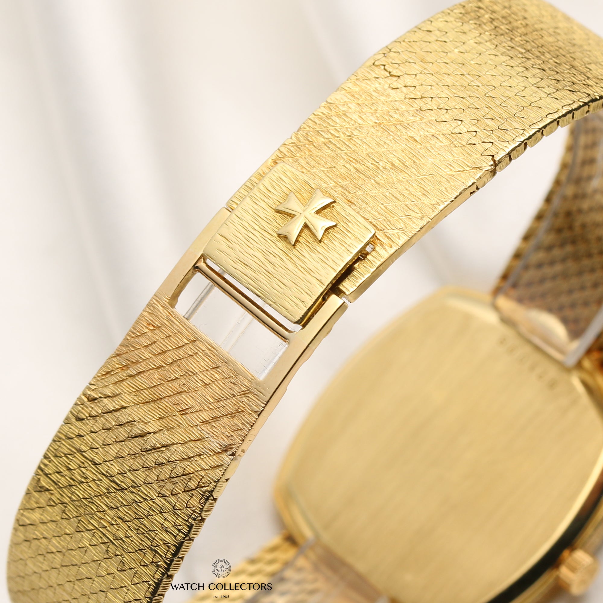 Vacheron Constantin Onyx Diamond Dial 18K Yellow Gold Second hand Watch Collectors 8