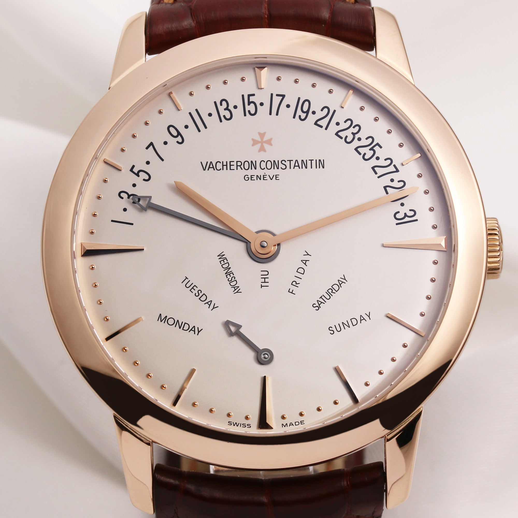 Vacheron Constantin Patrimony Retrograde Day Date 86020 00R 18k Rose Gold