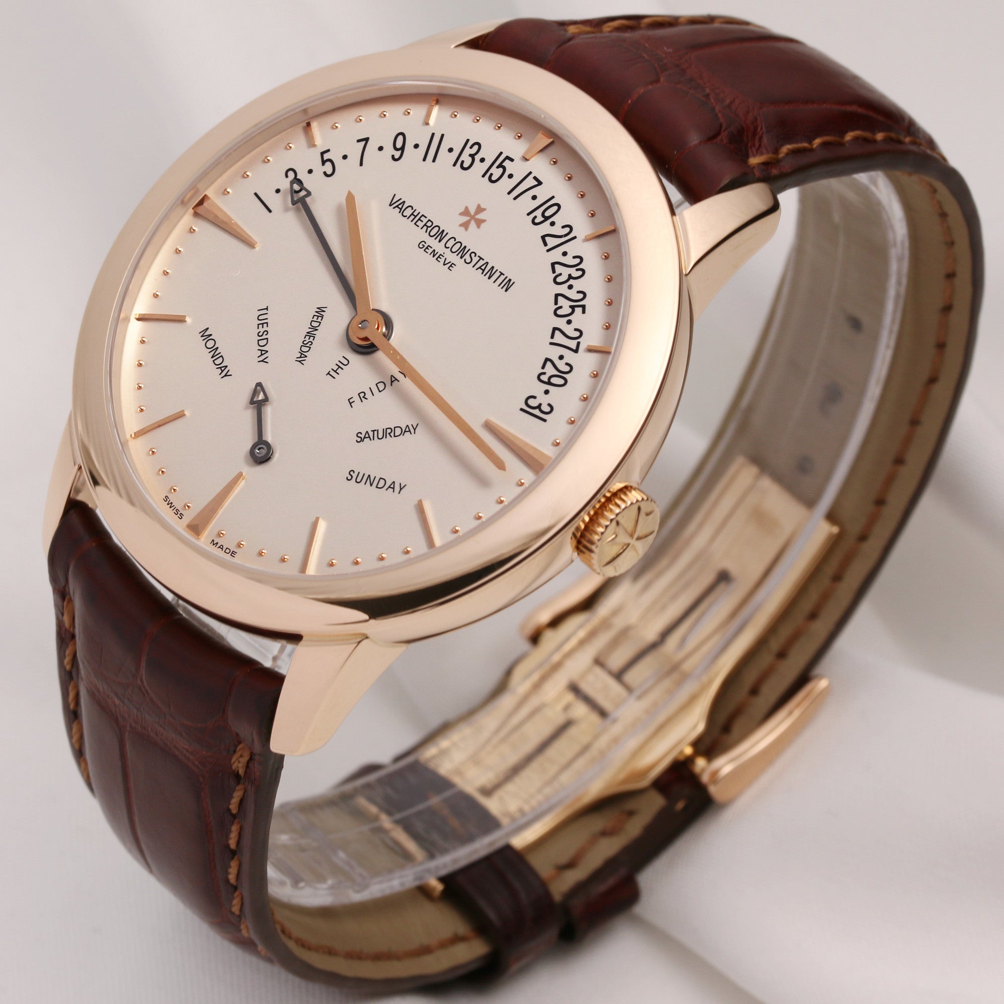 Vacheron Constantin Patrimony Retrograde Day Date 86020 00R 18k Rose Gold