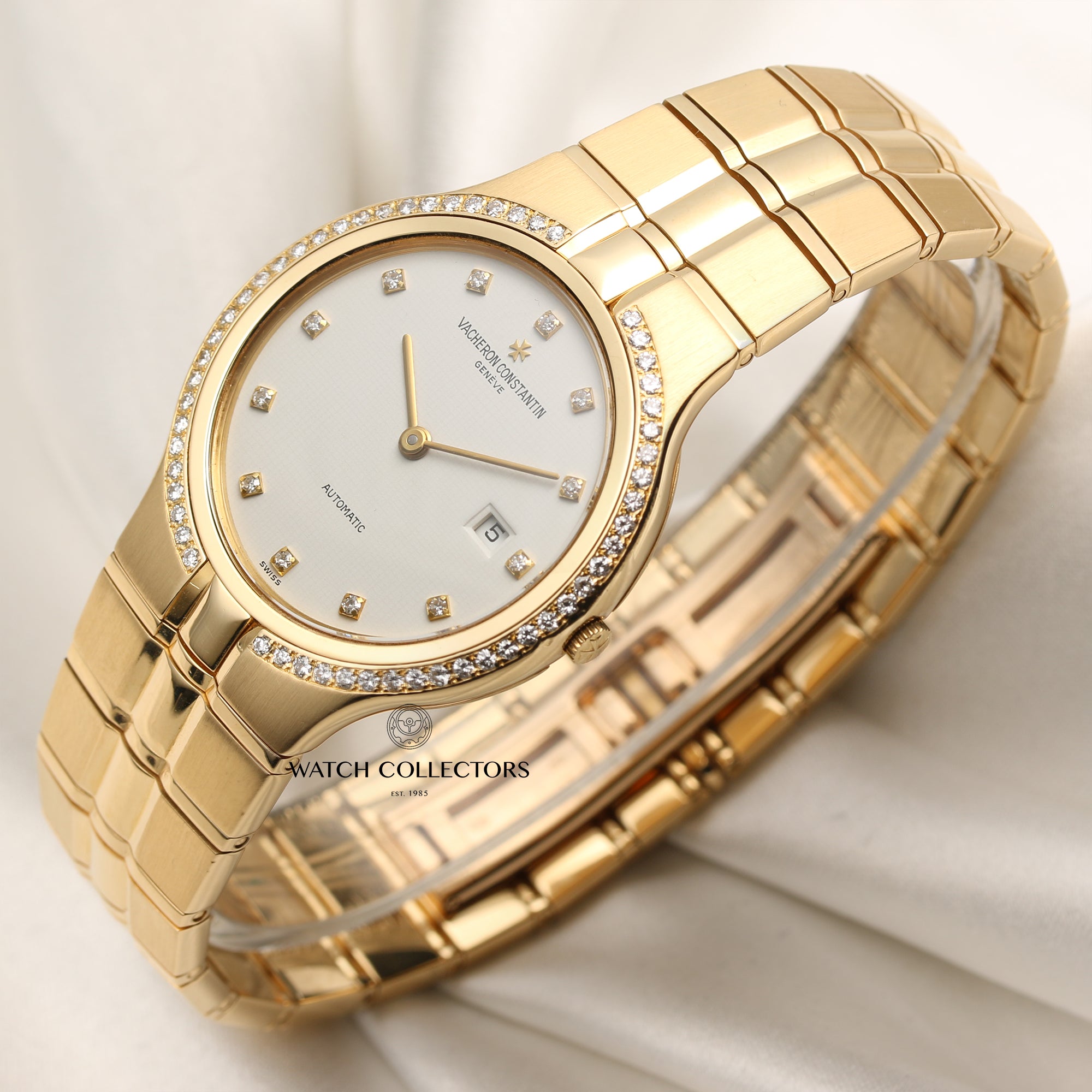 Vacheron Constantin Phidias 18K Yellow Gold Diamond Second Hand Watch Collectors 3