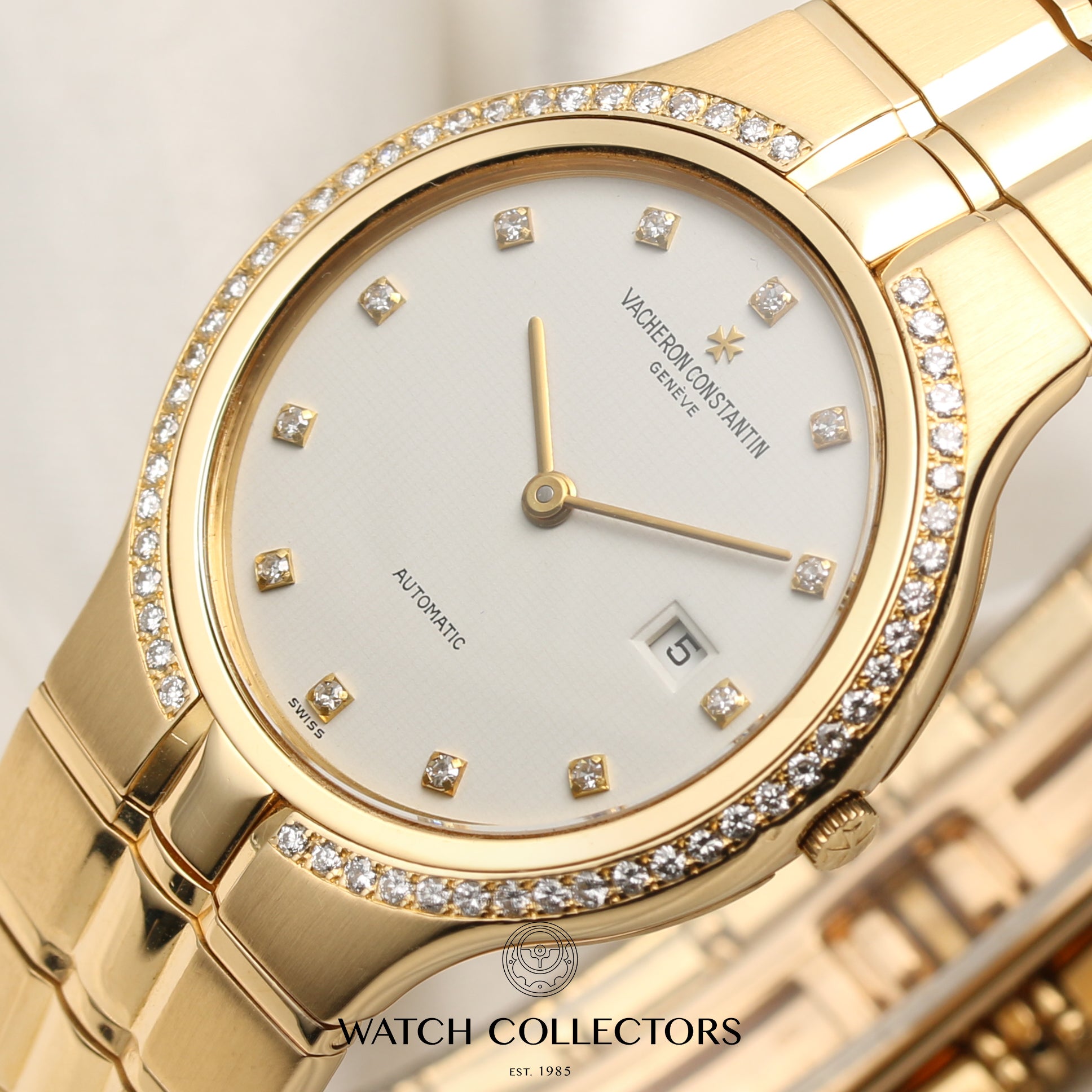 Vacheron Constantin Phidias 18K Yellow Gold Diamond Dial Bezel