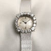 Vintage Patek Philippe 18K White Gold Diamond Bezel Second Hand Watch Collectors 1