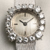 Vintage Patek Philippe 18K White Gold Diamond Bezel Second Hand Watch Collectors 2
