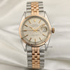 Vintage Rolex DateJust Steel & Rose Gold Second Hand Watch Collectors 1