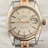 Vintage Rolex DateJust Steel & Rose Gold Second Hand Watch Collectors 2