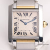 cartier_midsize_tank_francaise_steel_gold_second_hand_watch_collectors_2