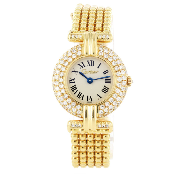 Cartier Rivoli Colisee 18K Yellow Gold Diamond – Watch Collectors