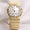 omega_constellation_chronometer_diamond_18k_yellow_gold_second_hand_watch_collectors_1