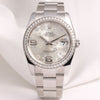 rolex_datejust_116244_floral_dial_diamond_bezel_stainless_steel_second_hand_watch_collectors_1
