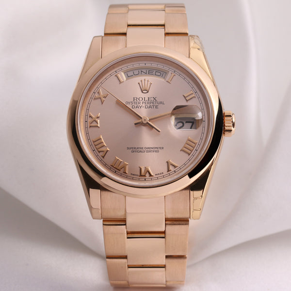 rolex_day-date_118205_18k_rose_gold_second_hand_watch_collectors_1