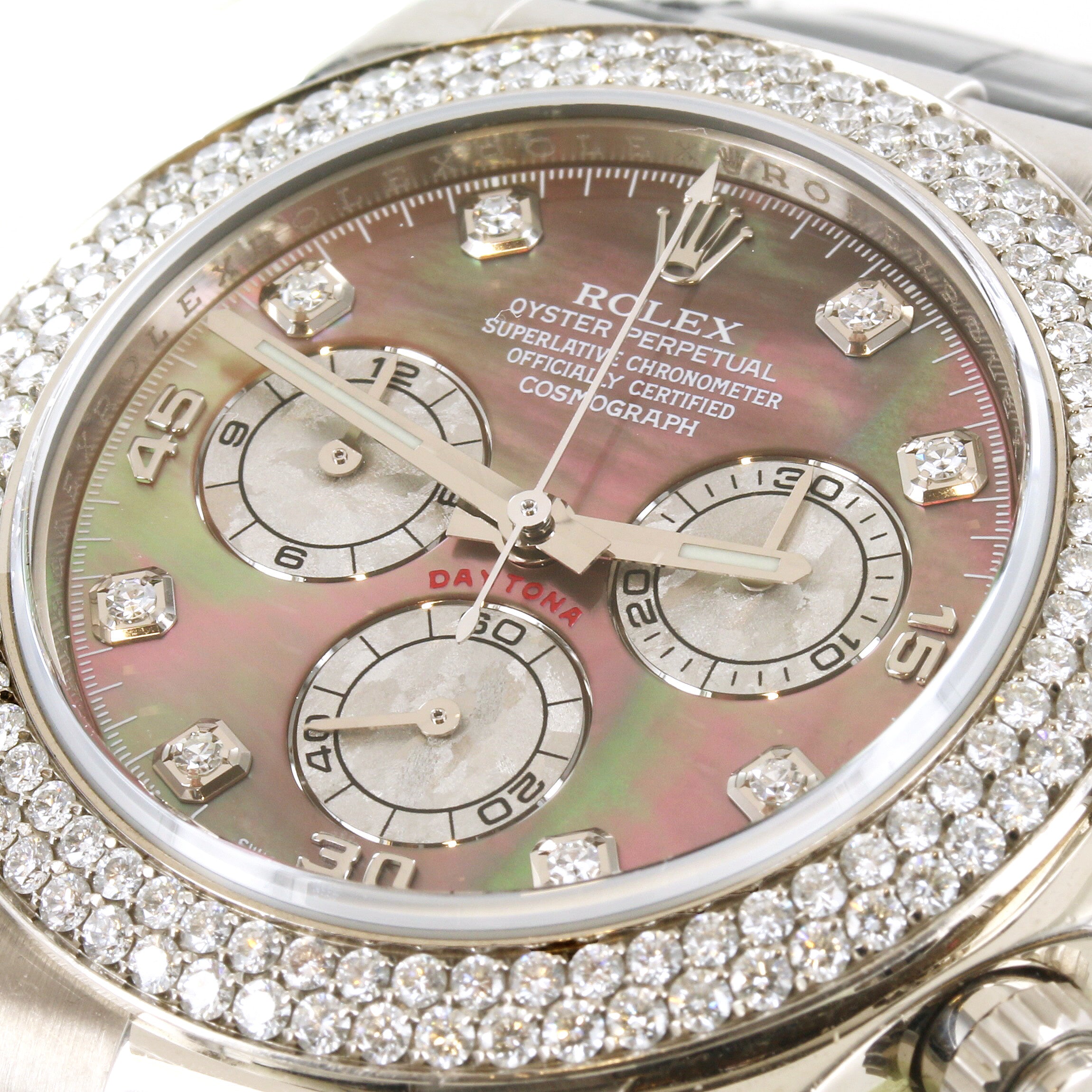 Rolex Daytona 116589 Mother Of Pearl Meteorite Diamond Dial 18K
