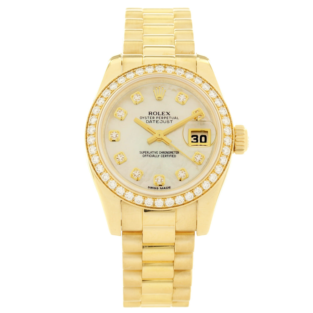 Rolex Lady DateJust 179138 18K MOP Diamond
