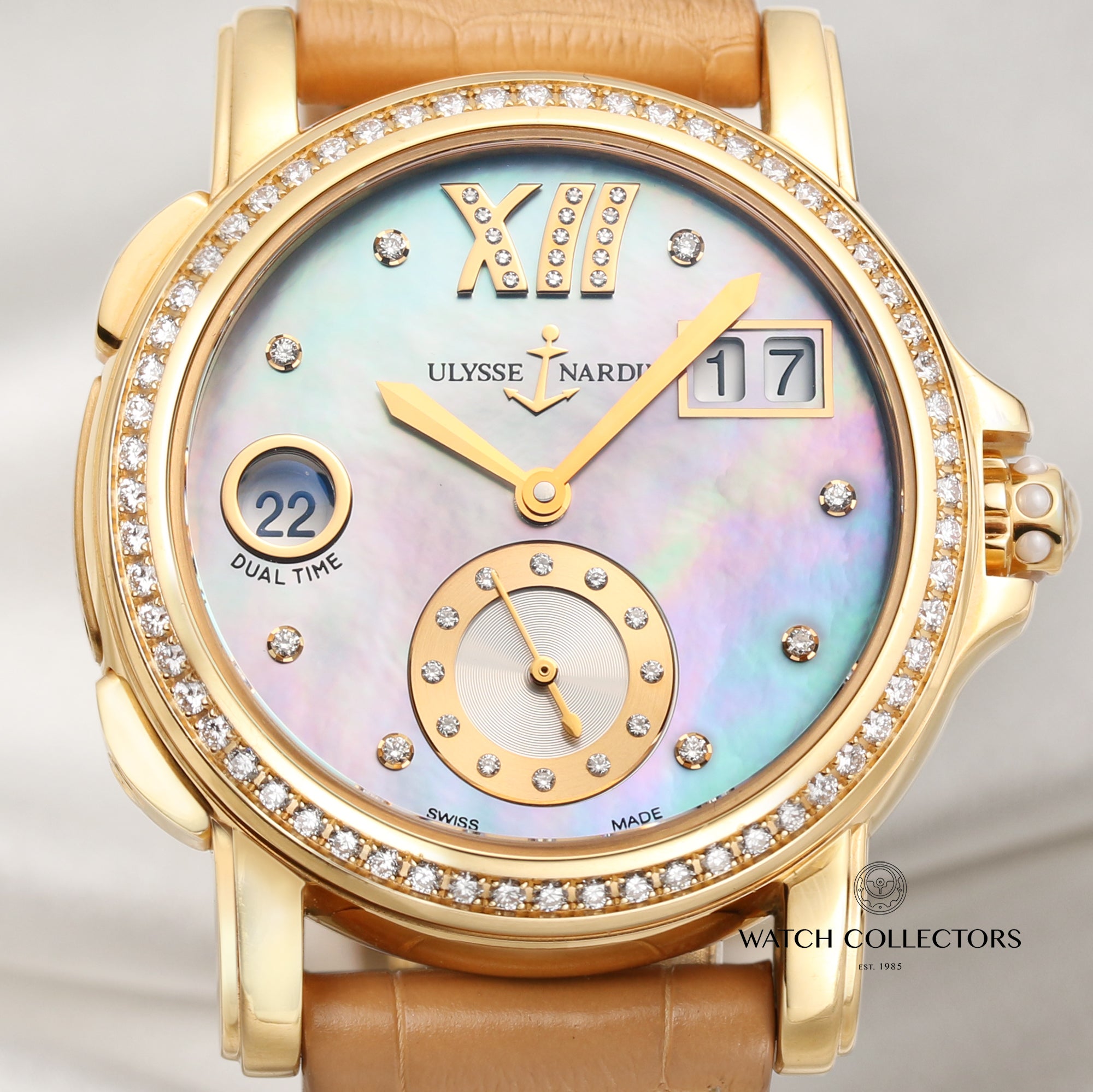 Ulysse Nardin Lady Dual Time 246 22 18k Yellow Gold