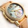 ulysse nardin 18k yellow gold diamond bezel mop dial second hand watch collectors 5