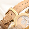 ulysse nardin 18k yellow gold diamond bezel mop dial second hand watch collectors 9